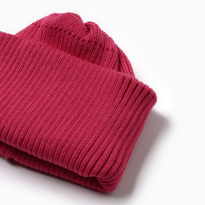 Шапка детская, цвет фуксия, размер 52-56 Шапка детская, цвет фуксия, размер 52-56