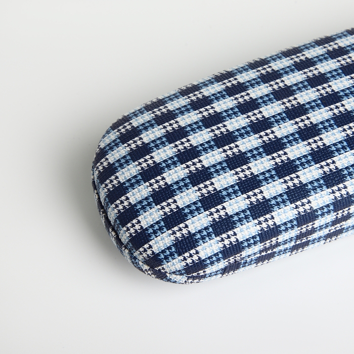 Футляр для очков на хлопушке, длина 16 см, цвет синий Футляр для очков на хлопушке, длина 16 см, цвет синий