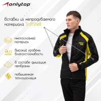 Куртка утеплённая ONLYTOP, black/yellow, р. 52