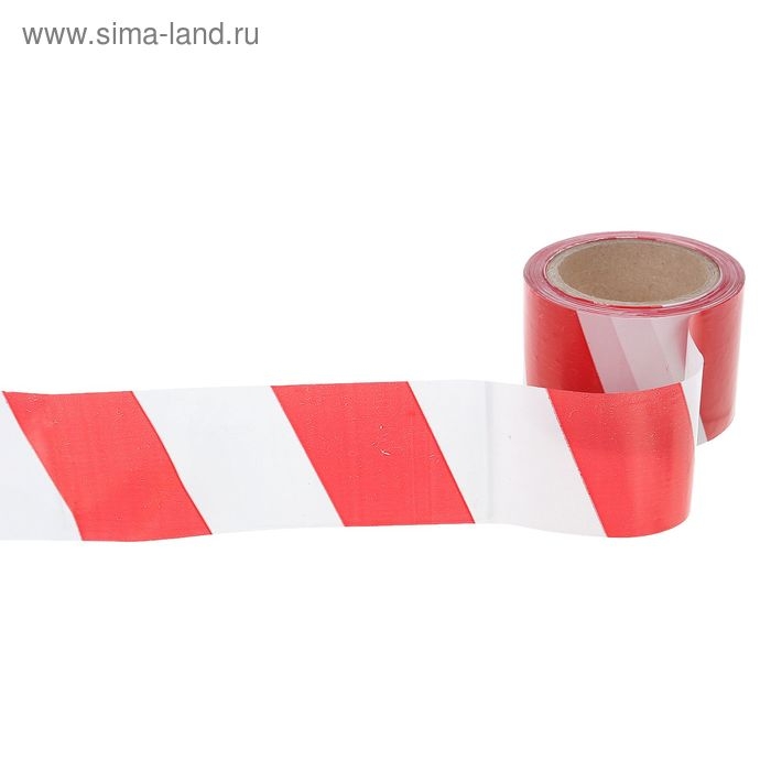 Лента оградительная 100 м, красно-белая, ширина 7,5 см, толщина 35 мкм Лента оградительная 100 м, красно-белая, ширина 7,5 см, толщина 35 мкм