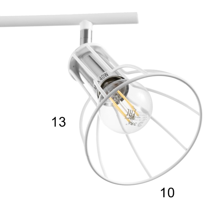 Светильник Светильник "Бостон" 3х60Вт Е14 белый/хром