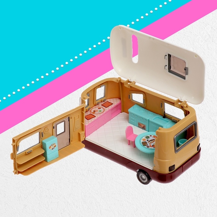 Игровой набор «Путешественницы» машина с прицепом, вертолёт, куклы, аксессуары Игровой набор «Путешественницы» машина с прицепом, вертолёт, куклы, аксессуары