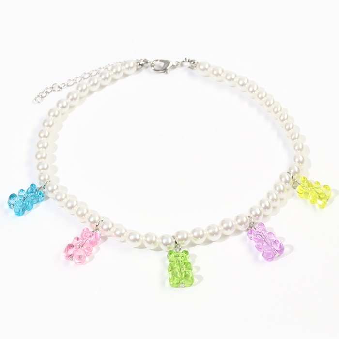 Колье "Желейные мишки" с бусинами, WINX