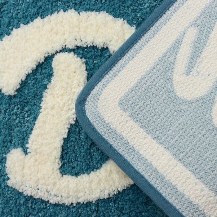 Коврик для ванной и туалета SAVANNA «Bath», 50×80 см, цвет голубой Коврик для ванной и туалета SAVANNA «Bath», 50×80 см, цвет голубой