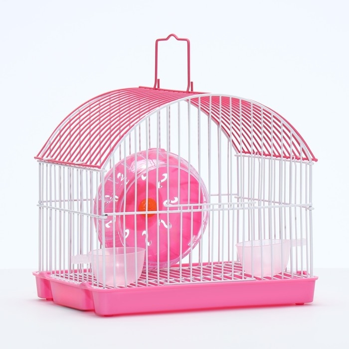 Клетка для грызунов укомплектованная RT-2c, 23 х 16,5 х 20 см, розовая Клетка для грызунов укомплектованная RT-2c, 23 х 16,5 х 20 см, розовая