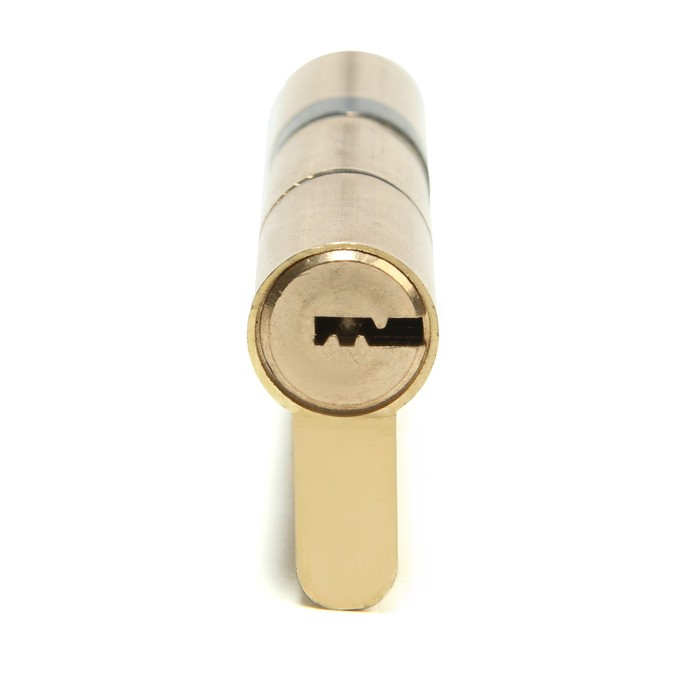 Цилиндровый механизм для китайской двери, 90 мм, латунь, цвет золото Цилиндровый механизм для китайской двери, 90 мм, латунь, цвет золото