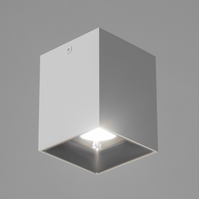 Светильник Светильник "Кубик" LED 4000К 10Вт DIM220 белый серебро 7,5х7,5х9,5см