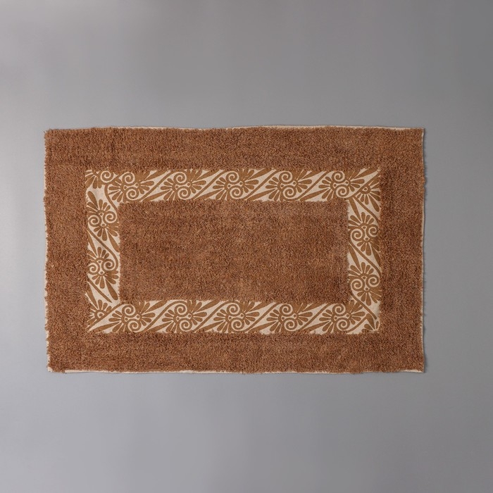 Коврик для дома Доляна «Вензель», 50×80 см, цвет коричневый Коврик для дома Доляна «Вензель», 50×80 см, цвет коричневый