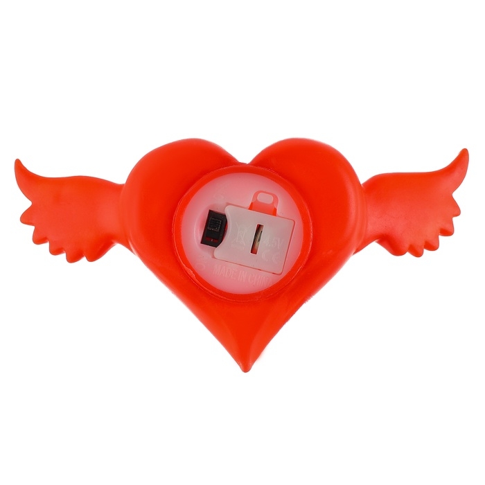 Светильник светодиодный Светильник светодиодный "Сердце с крыльями", красное свечение