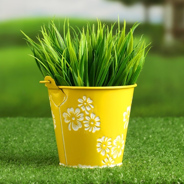 Кашпо  Кашпо "Ведерко Леа"  10х10см МИКС