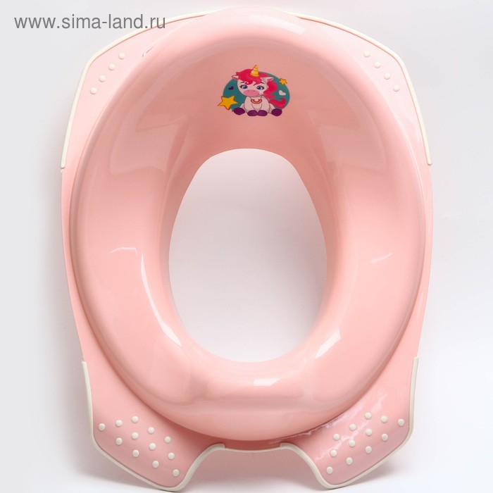 Детская накладка - сиденье на унитаз «Мишка» антискользящая, цвет розовый Детская накладка - сиденье на унитаз «Мишка» антискользящая, цвет розовый
