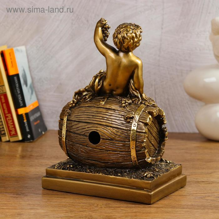 Часы настольные интерьерные каминные Часы настольные интерьерные каминные "Винная бочка", h-26 см 3940754