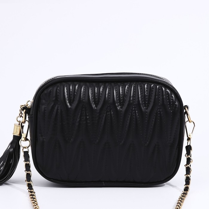 Сумка кросс-боди на молнии, цвет чёрный Сумка кросс-боди на молнии, цвет чёрный