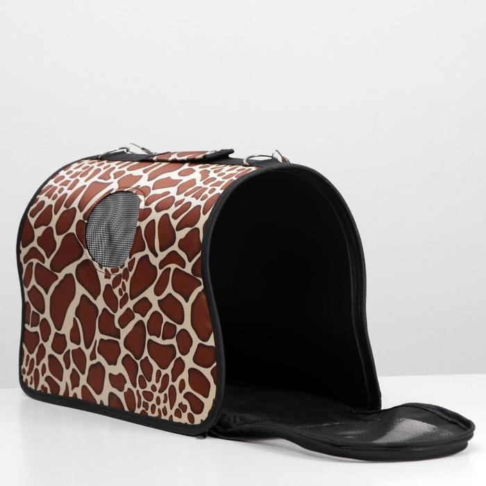 Сумка - переноска для животных  Сумка - переноска для животных "Жираф", размер L, 53 х 21 х 29 см