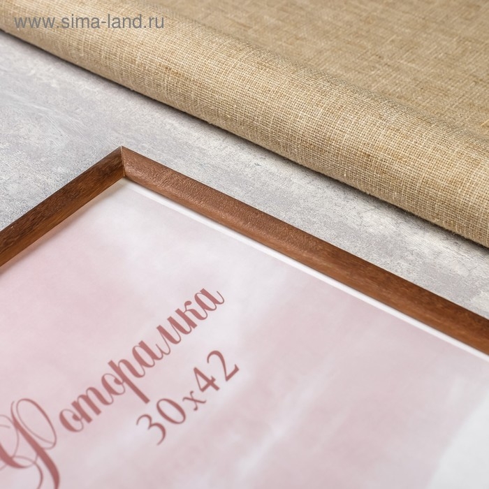 Фоторамка сосна с19 орех 30х42 см (пластиковый экран) Фоторамка сосна с19 орех 30х42 см (пластиковый экран)