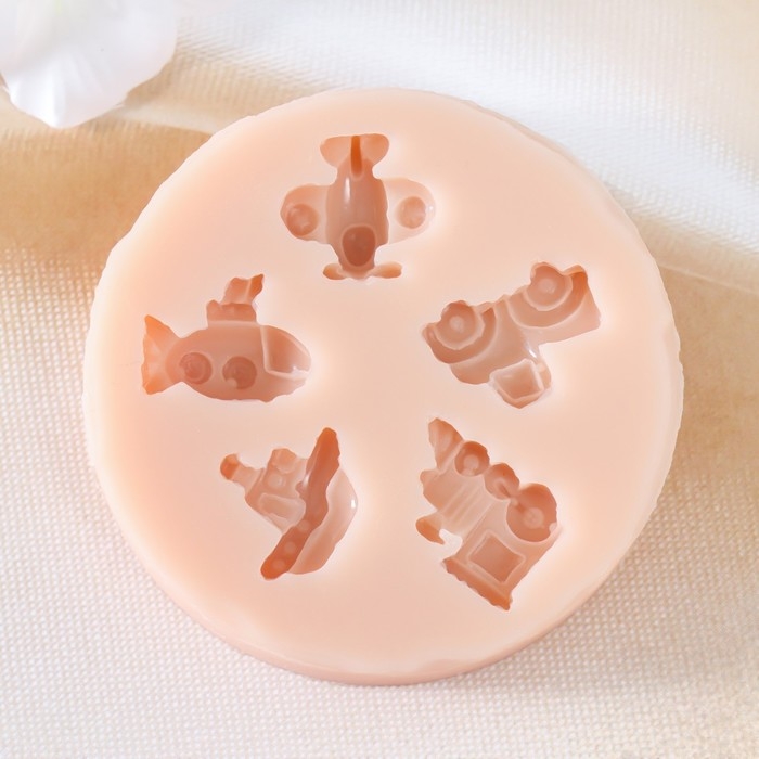 Молд силиконовый Молд силиконовый "Транспорт" от 2 до 2,3 см