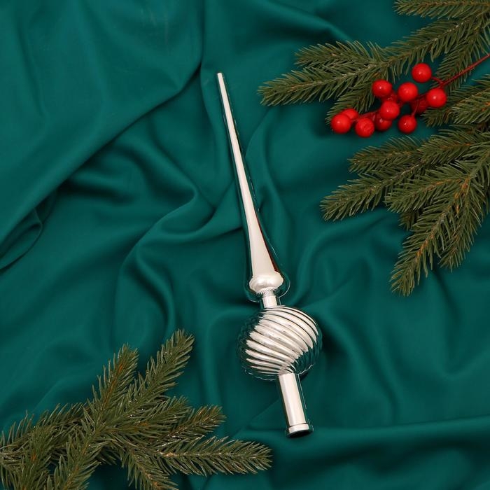 Наконечник Наконечник "Классика полосы" 28 см, серебро