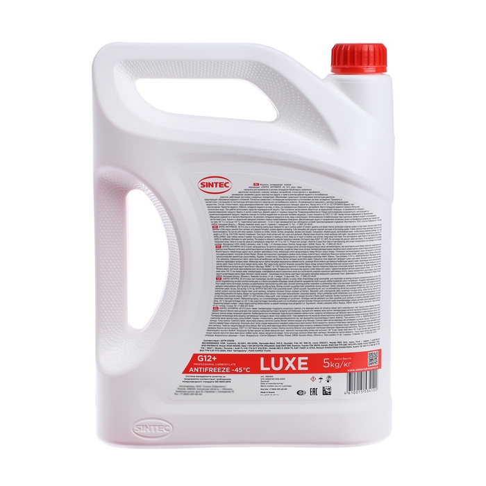 Антифриз Sintec Luxe красный G12+, -45 С, 5 кг Антифриз Sintec Luxe красный G12+, -45 С, 5 кг