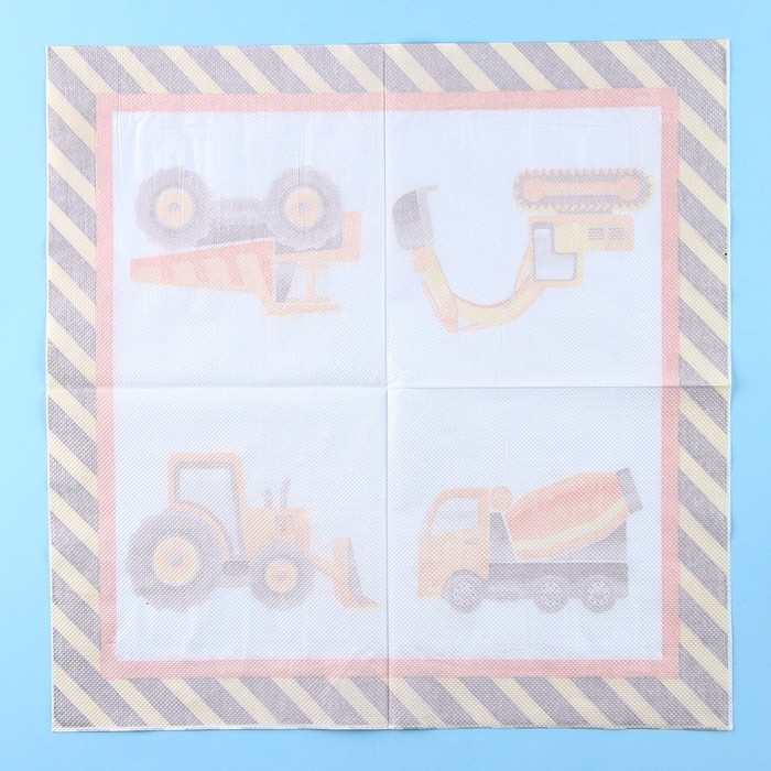 Салфетки бумажные «Спецтехника», 33х33 см, набор 20 шт. Салфетки бумажные «Спецтехника», 33х33 см, набор 20 шт.