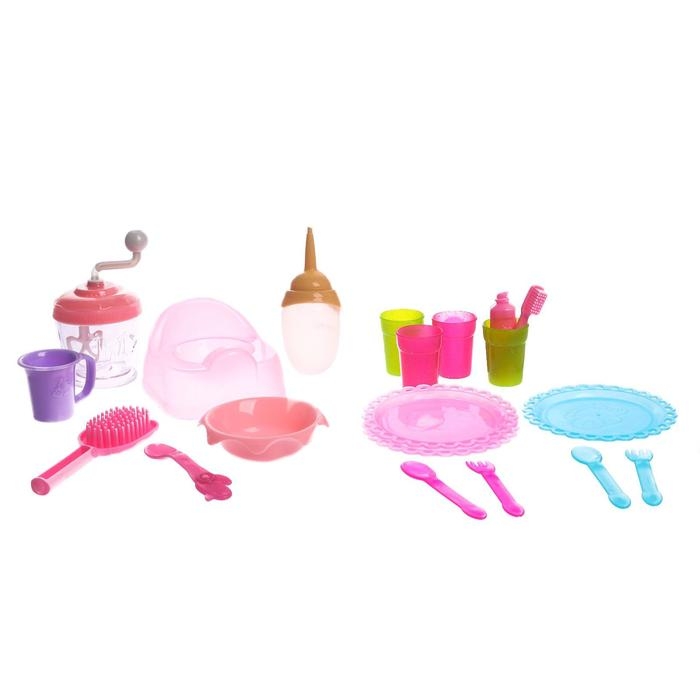 Пупс функциональный «Милая малышка» пьет, писает, с аксессуарами Пупс функциональный «Милая малышка» пьет, писает, с аксессуарами