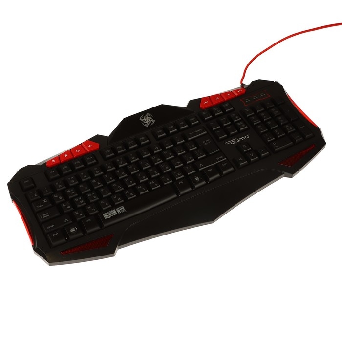 Игровой набор Qumo Axe Strike 3 в 1, клавиатура+мышь+ковер, проводной, 2400 dpi Игровой набор Qumo Axe Strike 3 в 1, клавиатура+мышь+ковер, проводной, 2400 dpi