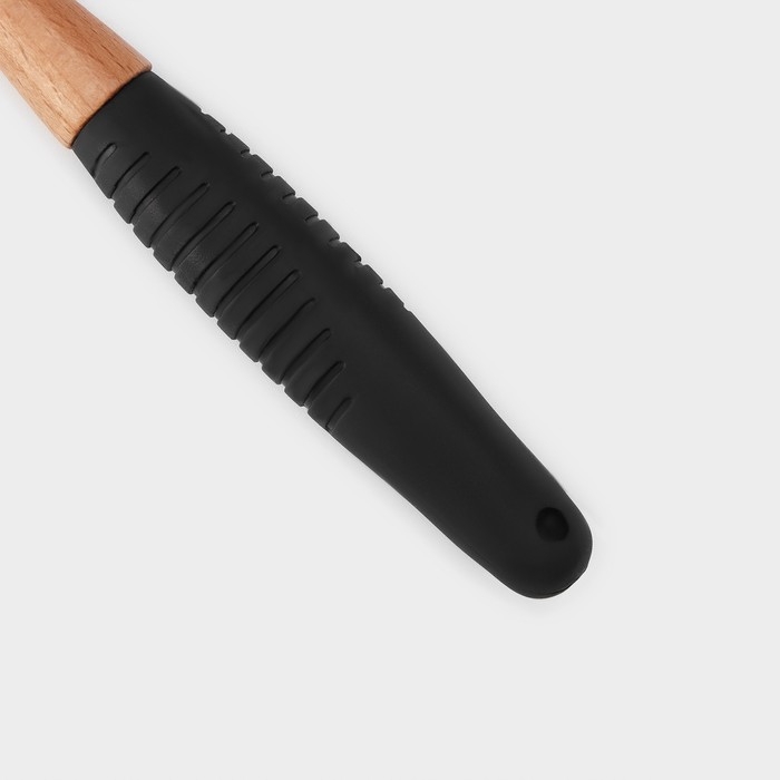 Лопатка Доляна «Макота», 26×5 см черный/бежевый Лопатка Доляна «Макота», 26×5 см черный/бежевый