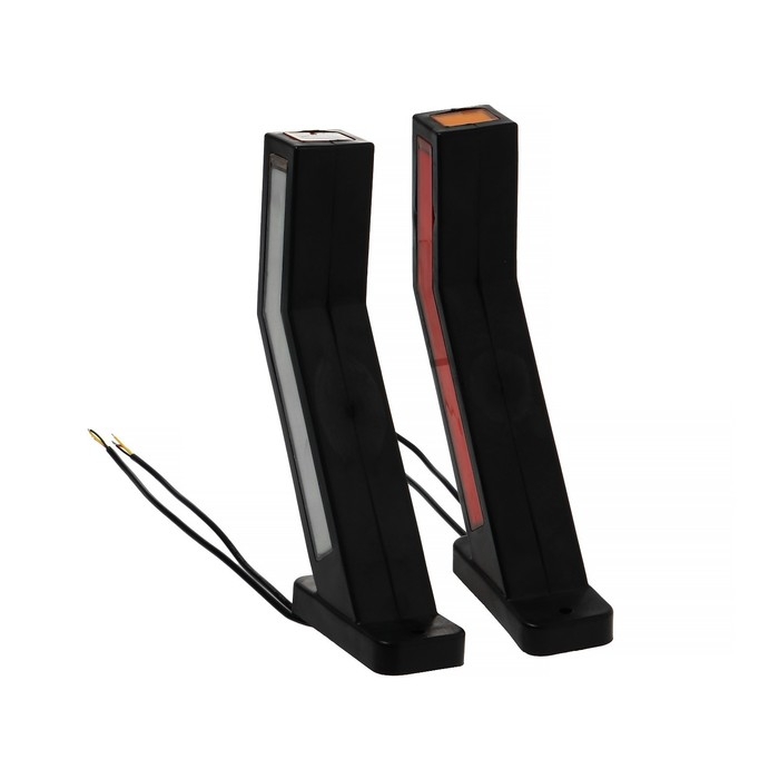 Боковой сигнальный маркер, с сигналом поворота, универсальный, 6000 К, 22 х 10 х 4 см, 2 шт Боковой сигнальный маркер, с сигналом поворота, универсальный, 6000 К, 22 х 10 х 4 см, 2 шт