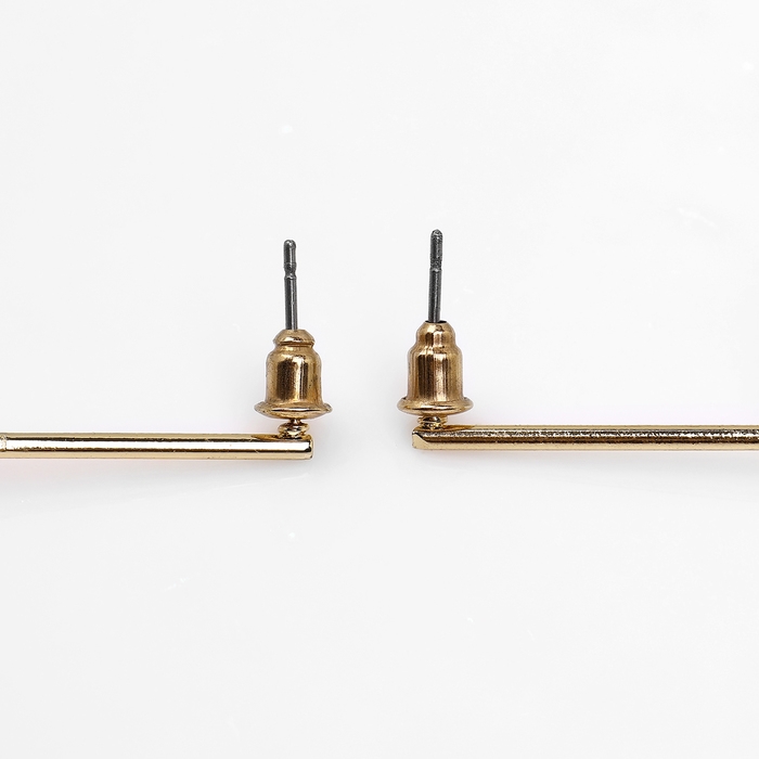 Серьги с жемчугом «Бусина» спираль мини, цвет золото Серьги с жемчугом «Бусина» спираль мини, цвет золото