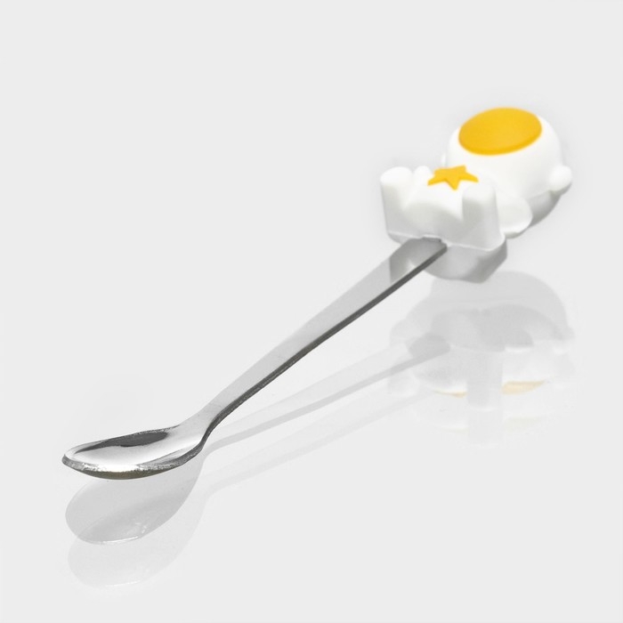 Кружка стеклянная с крышкой и ложкой &laquo;Космос&raquo;, 350 мл