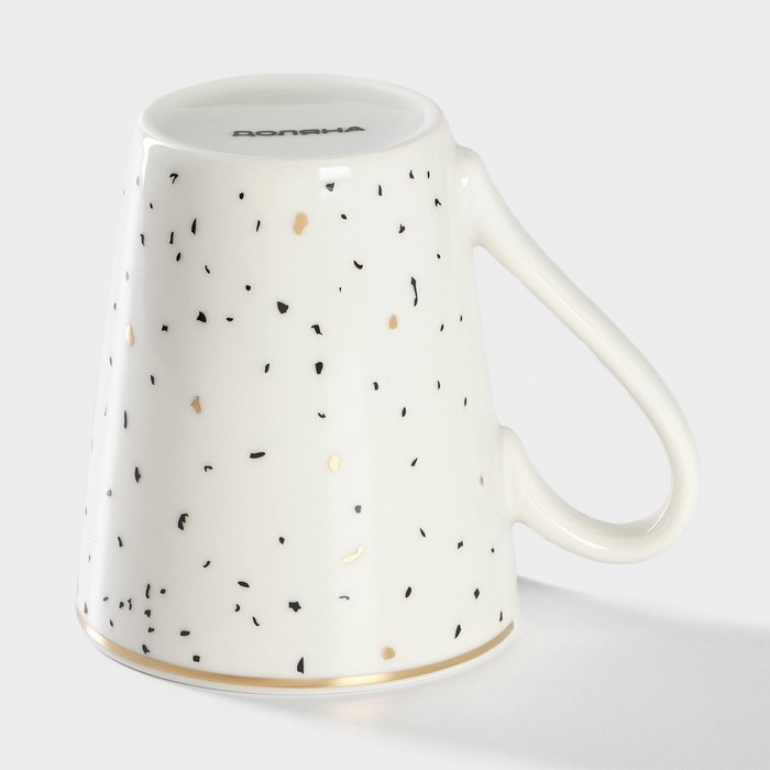 Кружка фарфоровая Доляна «Шоколадная крошка», 350 мл, цвет белый Кружка фарфоровая Доляна «Шоколадная крошка», 350 мл, цвет белый