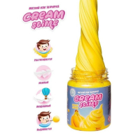 Игрушка ТМ «Slime»Cream-Slime с ароматом банана, 250 г