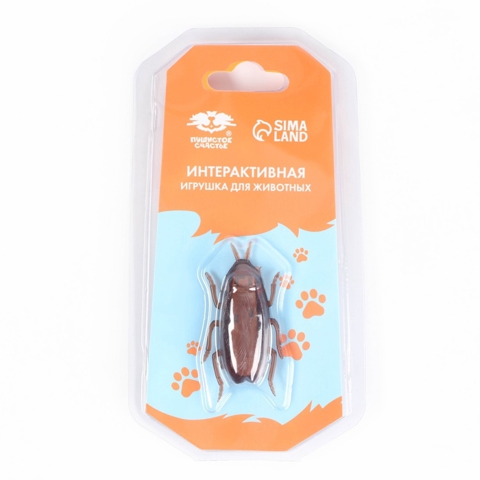 Интерактивная игрушка для кошек «Таракан» Интерактивная игрушка для кошек «Таракан»