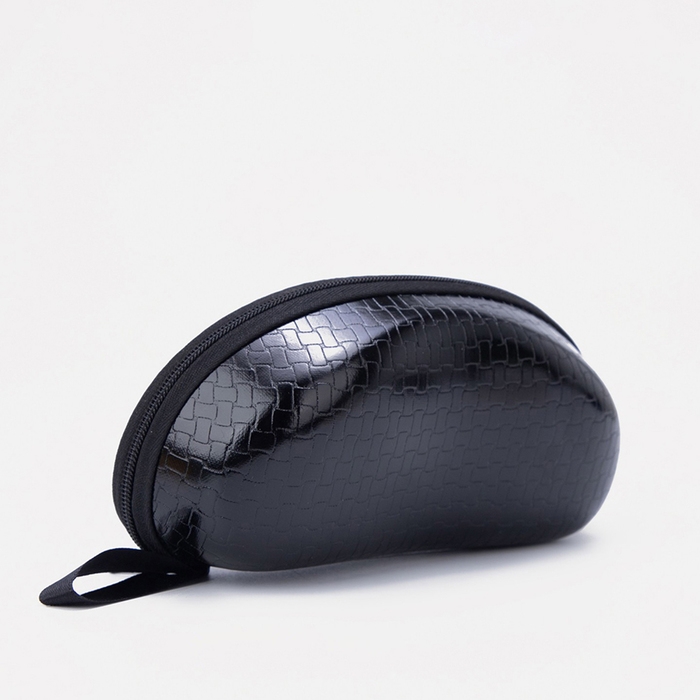 Футляр для очков на молнии, длина 16 см, цвет чёрный Футляр для очков на молнии, длина 16 см, цвет чёрный