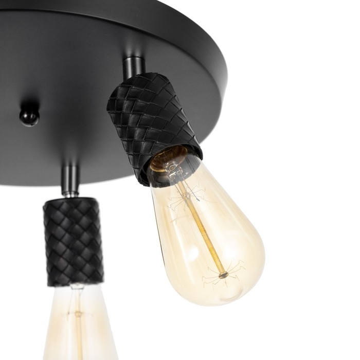 Спот Спот "Скин" 3хЕ27 40Вт черный 30х30х16см