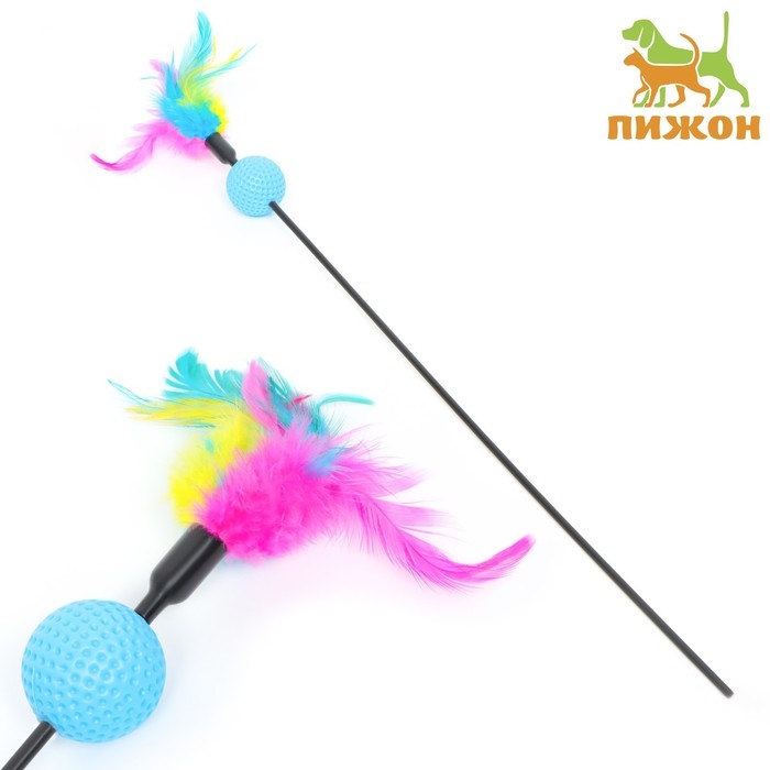 Дразнилка с шариком  Дразнилка с шариком "Какаду", 50 см, микс цветов