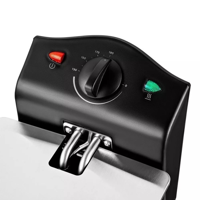 Фритюрница Kitfort KT-4051, 2000 Вт, 6/2 л, 130-190 °C, серебристо-чёрная Фритюрница Kitfort KT-4051, 2000 Вт, 6/2 л, 130-190 °C, серебристо-чёрная