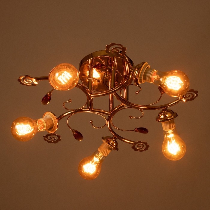 Люстра Люстра "Аннис" БП 5х40Вт Е27 Золото МОДЕЛЬ: 2612360