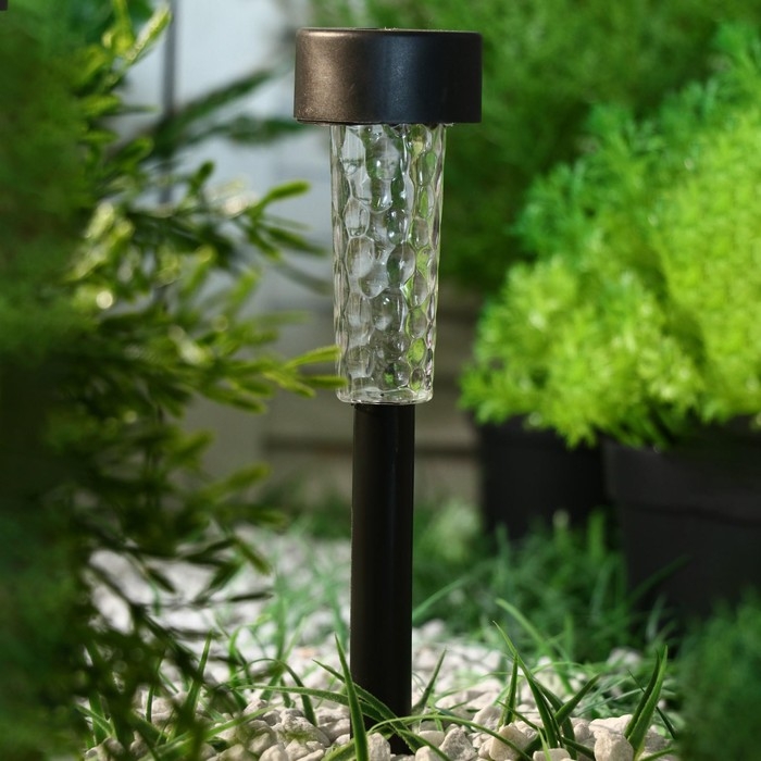 Садовый светильник на солнечной батарее «Трапеция», 5 × 34 × 5 см, 1 LED, свечение белое Садовый светильник на солнечной батарее «Трапеция», 5 × 34 × 5 см, 1 LED, свечение белое