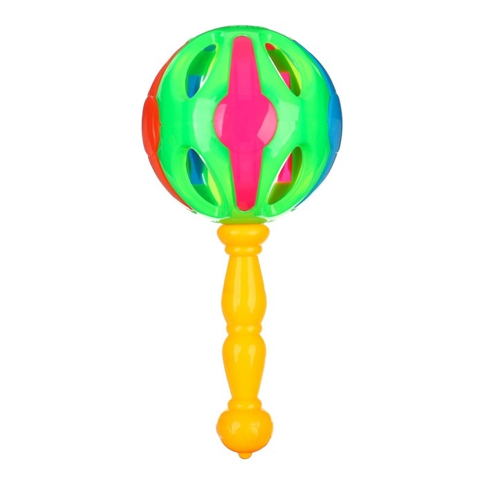 Погремушка «Яркий маракас», 17 см, цвет МИКС, Крошка Я Погремушка «Яркий маракас», 17 см, цвет МИКС, Крошка Я