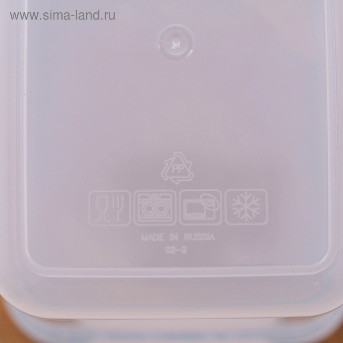 Контейнер пищевой Good & Good, 1 л, с герметичной крышкой, пластик, крышка голубая Контейнер пищевой Good & Good, 1 л, с герметичной крышкой, пластик, крышка голубая