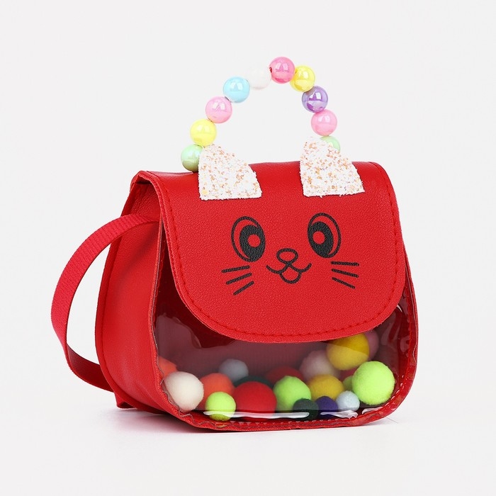 Сумка детская для девочки на магните, цвет красный Сумка детская для девочки на магните, цвет красный