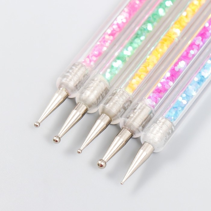 Инструменты для моделирования и придания формы с кистями Инструменты для моделирования и придания формы с кистями "Слюда" набор 5 шт 15 см