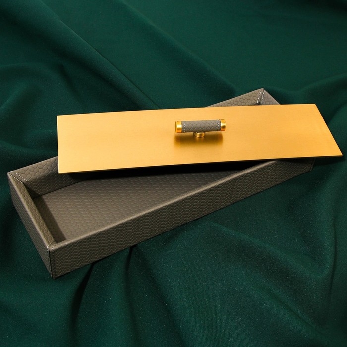 Шкатулка для украшений из экокожи, 30,4 х 10,4 см Шкатулка для украшений из экокожи, 30,4 х 10,4 см