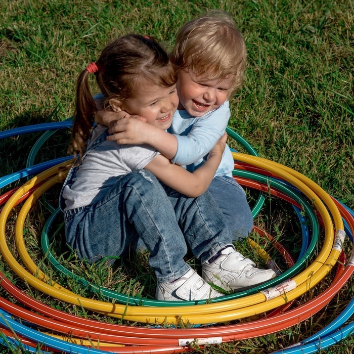 Обруч, диаметр 80 см, цвет голубой Обруч, диаметр 80 см, цвет голубой