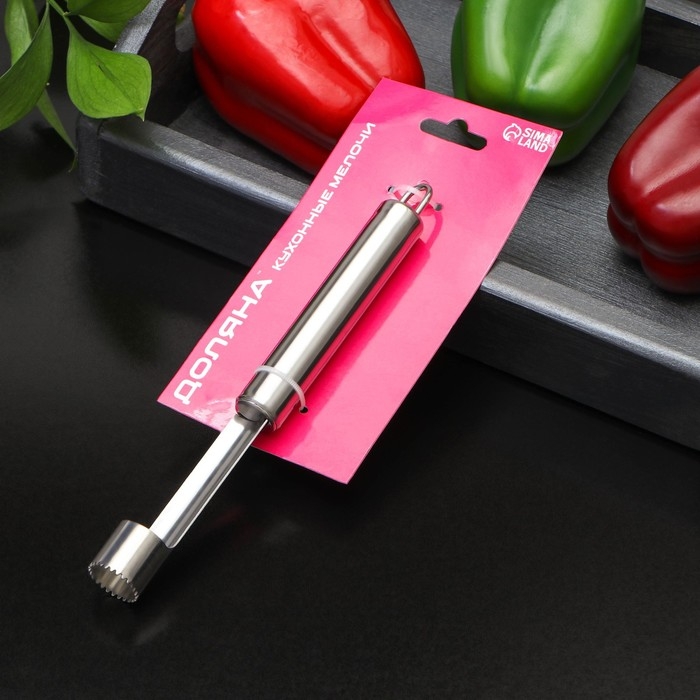 Нож для сердцевины Доляна «Металлик», 21 см, цвет серебристый Нож для сердцевины Доляна «Металлик», 21 см, цвет серебристый