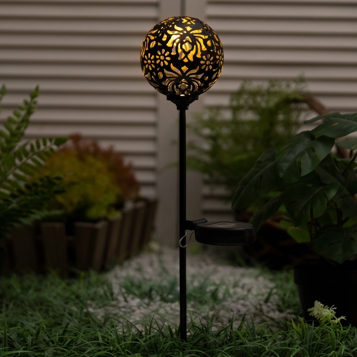 Светильник на солнечной батарее Светильник на солнечной батарее "Еврогарант", "Дамаск" 10x75 см, IP44, 1 LED, Т/БЕЛЫЙ