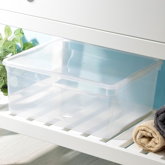 Ящик для хранения, прямоугольный «Кристалл», 18 л Ящик для хранения, прямоугольный «Кристалл», 18 л