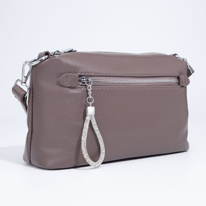 Сумка кросс-боди на молнии, цвет пудра Сумка кросс-боди на молнии, цвет пудра