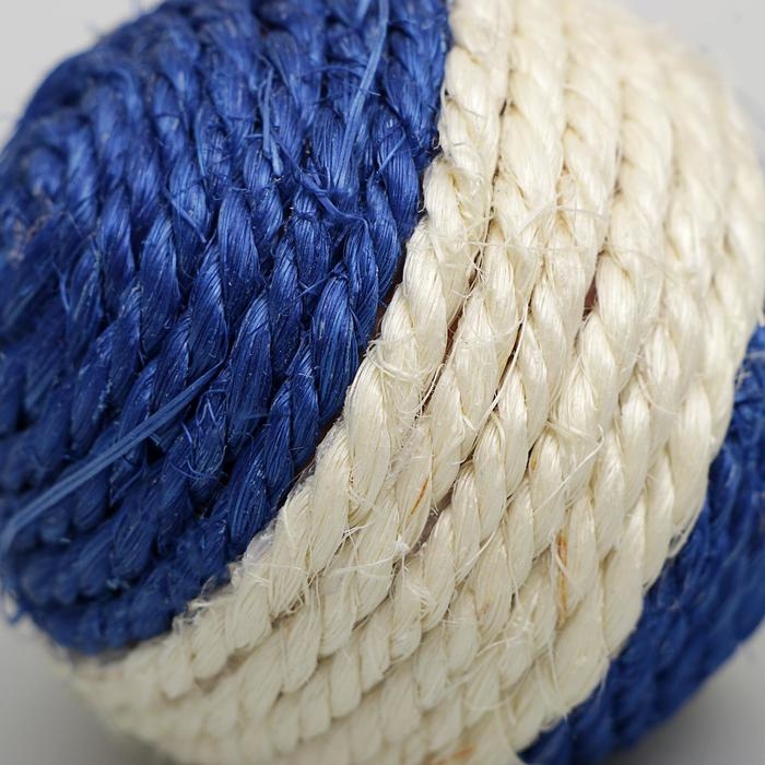 Шар из сизали с перьями  Шар из сизали с перьями "Лоретта", 6.5 см, микс цветов