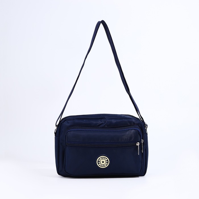 Сумка кросс-боди на молнии, цвет синий Сумка кросс-боди на молнии, цвет синий